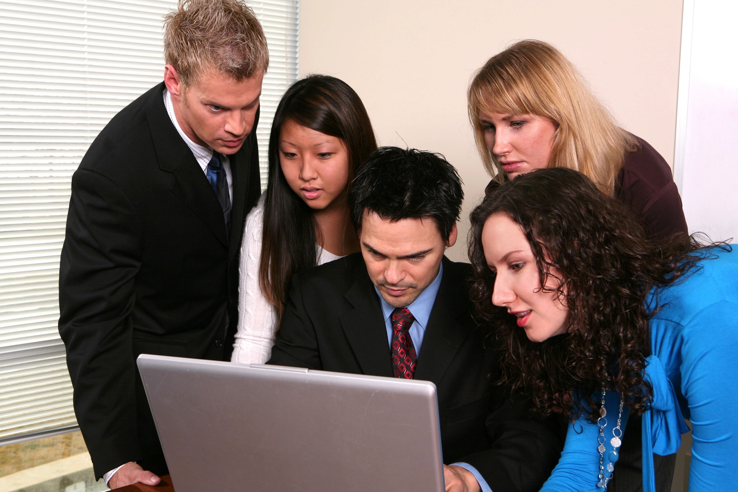Collaborative business team working together
