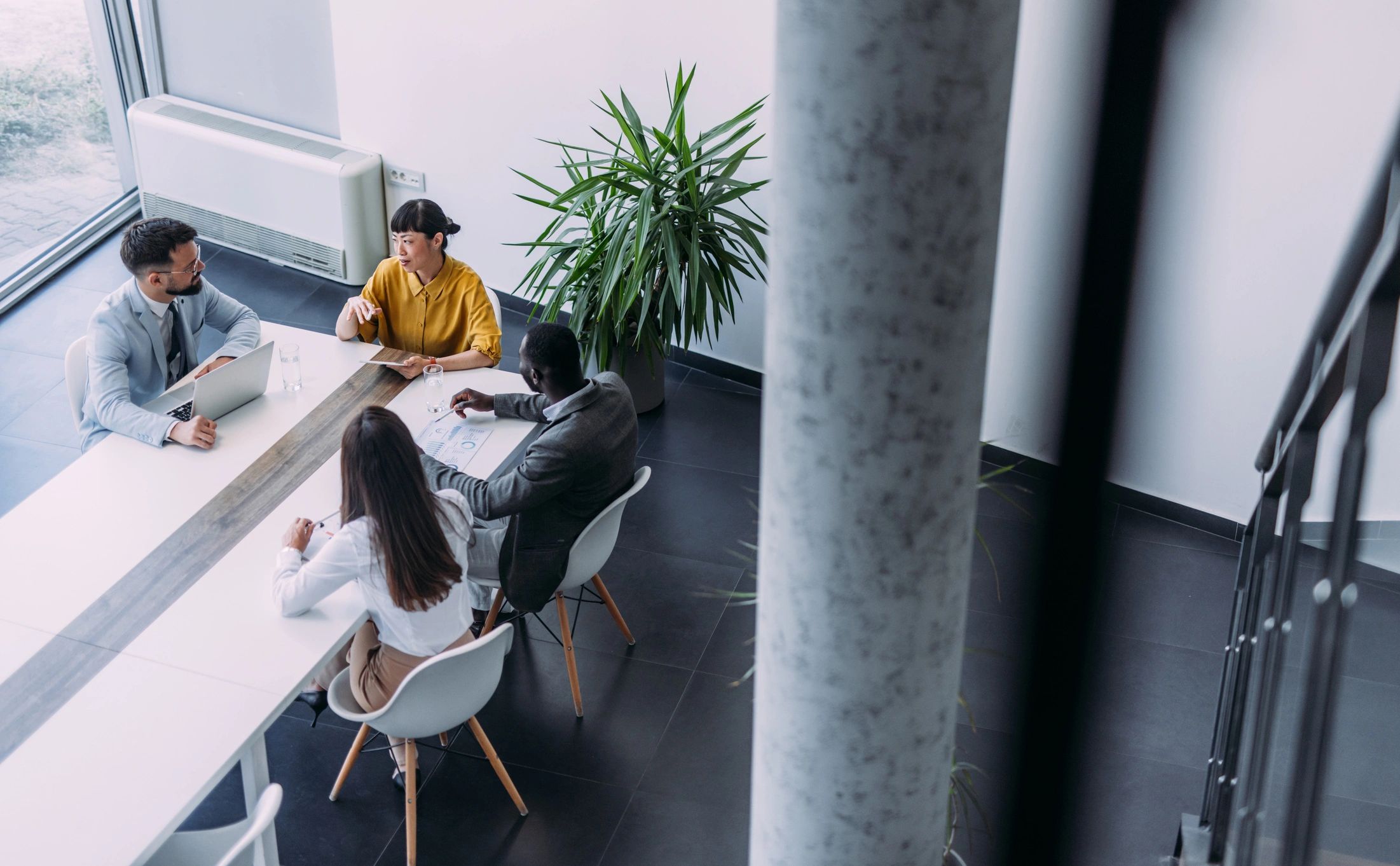 Team meeting in a professional office