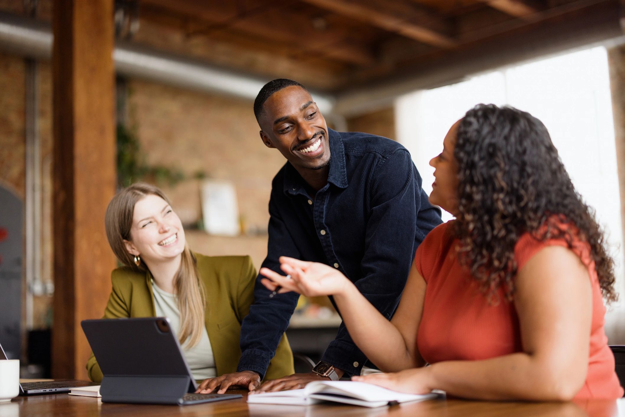 Professional woman in office meeting